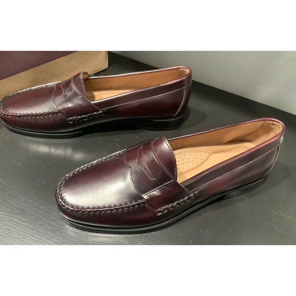 JOHNSTON & MURPHY Hayes Penny Loafer Size 11/ Burgundy - Picture 5 of 8